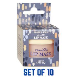 Set of 10 Trader Joe's — Vanilla Lip Mask — Hydrating Moisturizing Treatment NEW